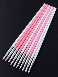 SWEET TREND 5PCS Silicone Nail Art Pen Set, Suitable For Nail Carving, Painting, Shaping, And Pressure Sticker Design, Nail Art Pen Tool Set, DIY Professional Nail Art Tools For Nail Salons - Multicolor - View 4