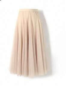 1pc Extra Long Sheer Maxi Skirt, Suitable For Balls, Halloween, Cosplay, Evening Gowns, Valentine's Day, Autumn Women's Wear - Multicolor - View 10