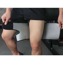 PU涂层吸汗塑形紧身大腿带，瑜伽桑拿配件 - 黑色 - 查看 14