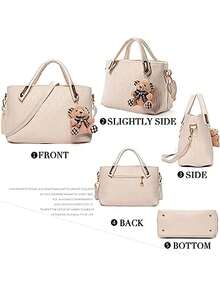 Women Bag Sets - Beige - View 8