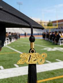 20 piezas Decoraciones de Graduación 2026, Colgantes con borlas de Graduación 2026, Encantos con borlas de Birrete de Graduación 2026 en dorado, Adecuado para Birrete de Graduación, Fiesta y Decoración de Ropa, Regalos y Recuerdos de Graduación 2026 - A - Ver 6