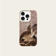 1个TPU复古紫色蕾丝鹿纹手机壳，兼容苹果17 Pro Max/17/16 Pro Max/15/13/12/11、S20 FE/A15/S24/A55、Note 11/Note 12/Note 13 Pro，全包防摔软壳保护套，国际版，非国内版 - 白色 - 查看 5