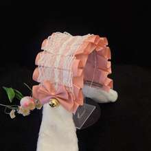 Japanese Rabbit Ear Lolita Lace Bow Lop Bunny Ears Headband Hairband Kawaii Cosplay Hair Accessories - Multicolor - View 13