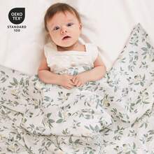3pcs Baby Muslin Swaddle Blankets, Unisex, Large 40 X 38 Inches, Soft & Breathable Wrap For Newborns - GMT3002-osmanthus Fragrance - View 8