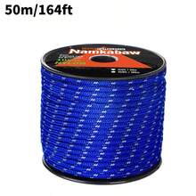 Tali Paracord 7 Untai 4mm Sepanjang 164 kaki/50 meter untuk Luar Ruangan, Poliester Tahan Lama, Aksesori Tenda, Perlengkapan Penting untuk Luar Ruangan, Cocok untuk Tenda, Kepang DIY, Pilihan Berbagai Warna - MultiWarna - View 7