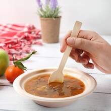 3/10/25/50/75/150件套竹制餐具套装，包含沙拉叉和勺子，可堆肥，适合派对使用，可重复使用且经久耐用，适用于蛋糕、甜点、沙拉、汉堡、三明治、寿司、小吃、水果等，是生日派对、婚礼、外卖、母亲节礼物的理想之选。 - 彩色 - 查看 7
