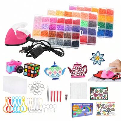 Kit Hama Beads 2.6mm 72 Colores,39000 Piezas Para Planchar Regalos para niños