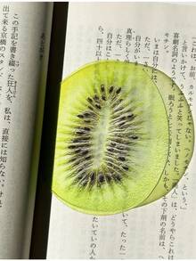1个葡萄、苹果和无花果造型亚克力书签 - 半透明书签，可爱书籍配件，返校礼物，读书俱乐部礼物，创意礼物，可用作DIY配件 - 彩色 - 查看 5