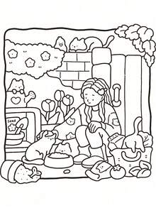 1 Buah Buku Mewarnai GIRL MOMENTS untuk Dewasa & Anak-Anak, Perlengkapan Belajar, Mainan, Perlengkapan Penting untuk Kembali ke Sekolah, Desain Berani & Sederhana, Buku Mewarnai yang Menenangkan, Natal - MultiWarna - View 5