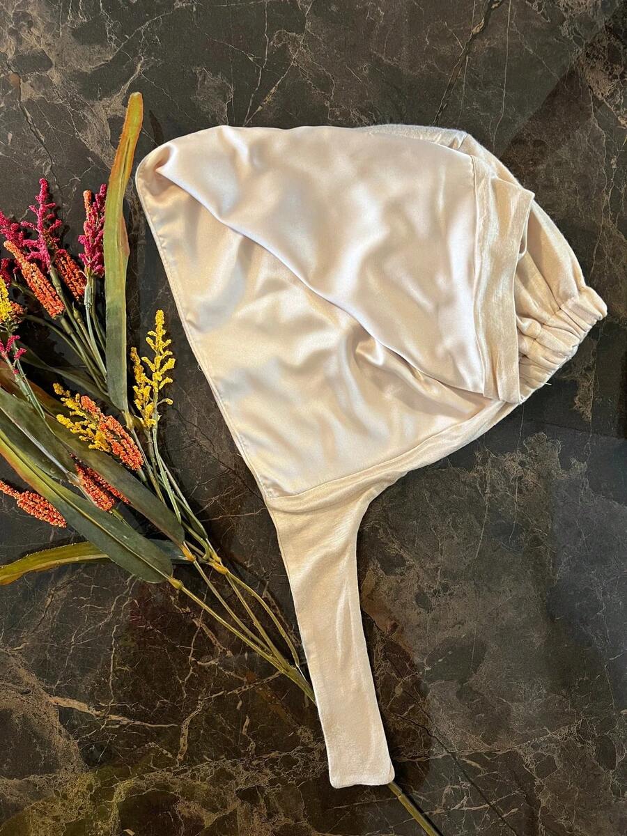 1 chiếc mũ trùm đầu Hijab bằng vải jersey lót satin, khăn lót bên trong dành cho phụ nữ Hồi giáo, mũ trùm đầu ngủ cho áo Abaya, mũ lót hàng ngày cho trang phục che mặt, đồ dùng cần thiết khi đi nghỉ mát và du lịch. - Nhiều màu - Xem 1