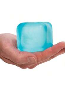 Stress Relief Cube - A Handheld Desktop Toy Made Of Highly Elastic Squeezing Material That Maintains A Cubic Shape, Effectively Relieving Anxiety. Suitable As Classroom Rewards, Party Favors, And Holiday Gifts! - Multicolor - View 2