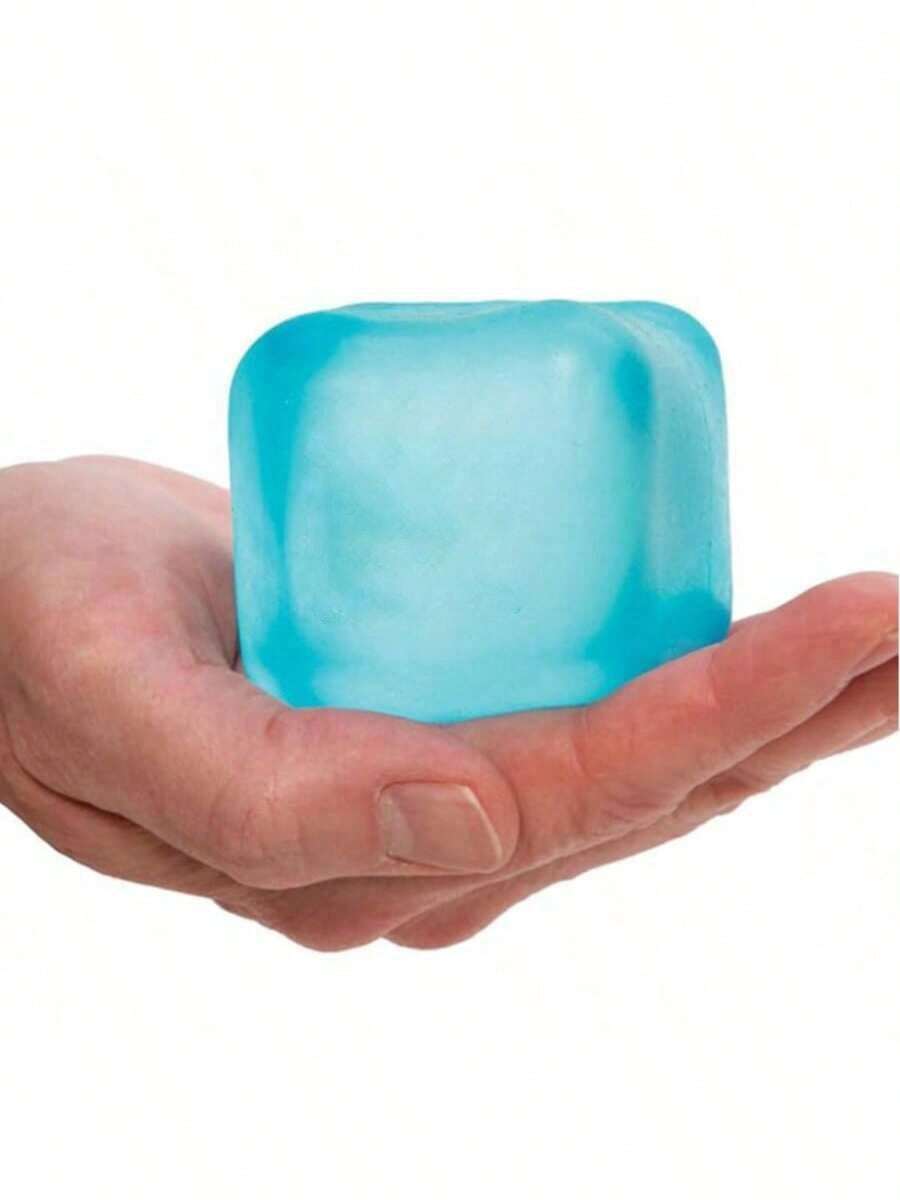 Stress Relief Cube - A Handheld Desktop Toy Made Of Highly Elastic Squeezing Material That Maintains A Cubic Shape, Effectively Relieving Anxiety. Suitable As Classroom Rewards, Party Favors, And Holiday Gifts!