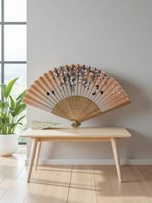 Chinese Style Foldable Fan, Ancient Retro Style Summer Hanfu Women Cheongsam Dance Fan, Portable Bohemian Print ABS Plastic Hand Fan, Suitable For Spring, Summer, Autumn, Winter - Multicolor - View 20