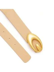 Cinto Feminino Importado Elástico Fivela Perfeita com Fecho de Encaixe - Nude - Visão 2