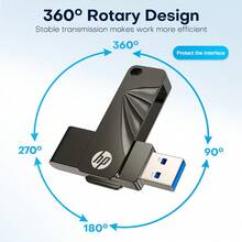 HP USB3.2 Pendrive 32GB Metal USB Flash Drive 64gb 128gb Portable Mini USB Disk 256gb USB Stick Untuk PC Desktop Laptop - View 6