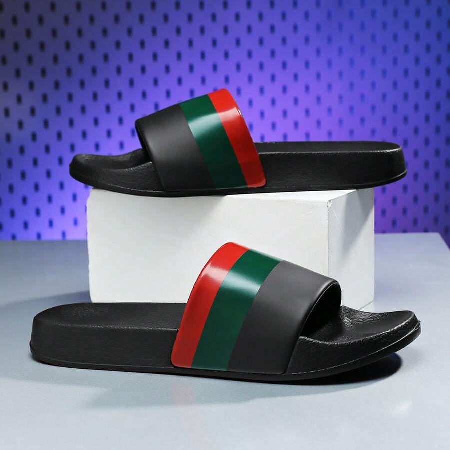 Men's Casual Daily Wear, Vacation, Beach Sandals, Spring/Summer - Black - View 1