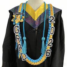 2026 Graduation Ceremony Award Wreath: Widened Double-Layer Graduation , Exquisitely Handcrafted Fabric , And Honor Cord Set - Multicolor - View 14