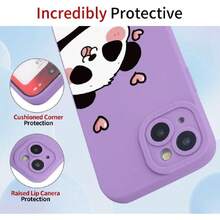 Liquid Silicone Case For Samsung Galaxy A17 5G/4G, Ultra-Thin, Elegant, Floral And Cute Cartoon Pattern, Mobile Phone Case, Soft TPU Bumper Shockproof, 41812731 - 紫色 - 查看 5
