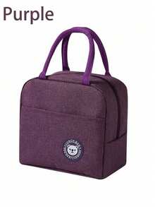 1 sac isotherme portable, convient pour le petit-déjeuner, le déjeuner, la boîte à lunch pour le travail, sac isotherme étanche et anti-fuite, grand sac alimentaire portable, sac isotherme étudiant, sac de pique-nique portable, convient pour le bureau, l'école, le pique-nique, l'extérieur, les voyages, le camping. - Multicolore - Voir 11