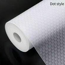 1 rollo de revestimiento multiusos para estantes, almohadilla de refrigerador impermeable de EVA, apta para decoración de refrigerador y cocina, manteles de cocina del hogar, también se puede usar como almohadilla de almacenamiento de refrigerador, alfombrilla de cajón, alfombrilla de gabinete de zapatos y alfombrilla de gabinete, piezas de decoración de almacenamiento de cocina del hogar - Multicolor - Ver 11