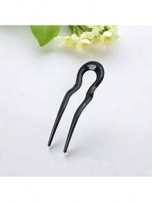 1-5pcs French Twist Hair Forks, U-Shaped Wavy Hair Clips, Suitable For Buns, Tortoiseshell Color, Fashionable & Flexible Hair Accessories, Hair Clips, Bathroom Supplies, Travel, Bathroom Decor - Multicolor - View 15