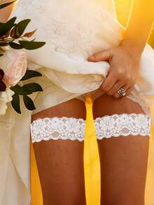 1- Pair Of Leg Ring Accessories, Sexy And Charming Leg Rings, Cute Girl Leg Rings, Wedding, Beach, Everyday Outfits - White - View 1
