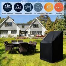 Durable Outdoor Furniture Covers - Rain, Snow, Dust And Sun Protection For Garden Chairs And Sofas, Multiple Sizes - Black - View 8