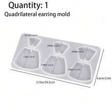 1 pieza Molde de resina de copo de nieve navideño, molde de silicona para colgar, molde de colada de resina, adecuado para decoraciones navideñas, manualidades festivas, adornos de árbol de Navidad DIY - Blanco - Ver 18
