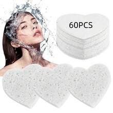 Compressed Facial Sponges 100% Natural Cosmetic Spa Sponges For Makeup Remover For Daily Facial Cleansing And Exfoliating - Watermelon Pink - View 26