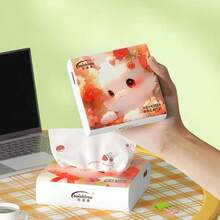 Printed Tissue Paper, Portable Student Facial Tissue Paper, Colorful Napkins That Can Be Used Wet - Multicolor - View 7