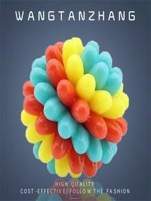 Indestructible Dog Chew Toy-TPR Bite- Material, Vibrant Colors, Chewable Teething Toy For Dog, Soft Training Ball For Aggressive Chewer, Teeth Cleaning& Training Chew Toy For Dog, Boredom & Destructive Chewing, Without Battery, Dog Toy - Multicolor - View 14