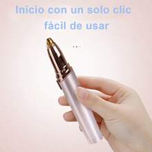 Mujer Sin Dolor recortador de cejas eléctrico, Depiladora Eléctrica Facial, Recargable, oro rosa - Ver 4