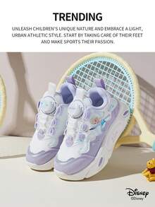 Authorized Collaboration With Frozen | A Pair Of Disney Children's Sports Shoes, Including Elsa Princess Sports Shoes, Anna Princess Sports Shoes, And Arendelle Princess Sports Shoes, Suitable For Daily Holiday Sports And Outdoor Wear. Comfortable, Slip Resistant, Wear-Resistant, And Breathable To The Soles Of The Feet (Children's Sports Shoes, Children's Shoes, Girls' Shoes, Girls' Shoes) - Purple - View 2