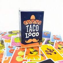 Trò chơi cờ bàn Taco Loco, 2-5 người chơi, 15 phút, Quà tặng sinh nhật, Trò chơi tiệc họp mặt gia đình, Trò chơi phá băng, 70 lá bài, Tụ họp gia đình, Hoạt động phá băng, Thẻ nhiều màu, Thiết kế vui nhộn, Trò chơi bài, Trò chơi di động, Nhiều người chơi, Trò chơi nhanh, Trò chơi thông thường - Nhiều màu - Xem 8