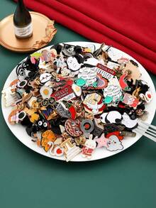 Bộ 15/30/50/100 chiếc trâm cài áo nhiều kiểu dáng (Không trùng lặp kiểu dáng), ghim và huy hiệu hợp kim kim loại, nhiều loại đồ thủ công, kiểu dáng, màu sắc, hoa văn, bao gồm các nhân vật hoạt hình đáng yêu, thiết kế bất ngờ, số lượng nhiều hơn, đa dạng hơn, trang trí quần áo, túi xách, giày dép, tuyệt vời để sưu tập, phần thưởng cho học sinh hoặc quà tặng nhỏ trường học Halloween phụ kiện Halloween trang sức ngày nhà giáo phụ kiện trang phục túi xách phụ kiện văn phòng Giáng sinh - Nhiều màu - Xem 4