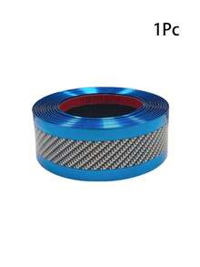 1pc Carbon Fiber Style Car Door Sill Protector Film, Anti-Scratch Car Decor Accessory - A - View 11