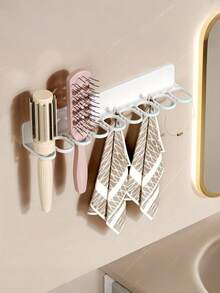 1PC Closet Storage Rack For Underwear, Underpants And Socks. Wall-Mounted Bra Hanger And Clothing Rack For Storage. Storage Box And Shelf Organizer. Multi-Functional Wall-Mounted Storage Rack. Suitable For Use In Wardrobes, Kitchens And Bathrooms. - White - View 3