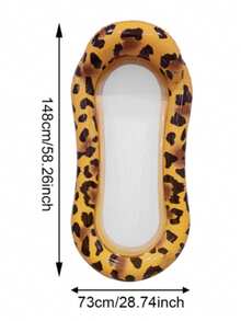 1pc Inflatable Lounger Chair, Leopard & Cow Print Elements, With Pillow, Suitable For Water, Pool, Beach, Theme Party, Inflatable Water Float, Pool Floating Seat, Inflation Pump Needs To Be Purchased Separately - Cow-print Leopard-print Lounge Chair - View 11