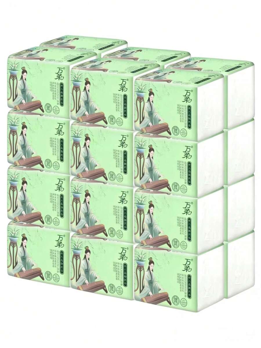 8张/包 面巾纸，加厚5层520张 家用卫生纸 - 多色 - 查看 1