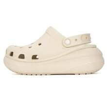 Crocs 5.2厘米鞋跟经典泡泡脚凉鞋，舒适轻便灵活休闲鞋，夏季休闲穿着，运动，日常通勤，休闲鞋，款式编号：207521-2Y2 - 骨白色 - 查看 1