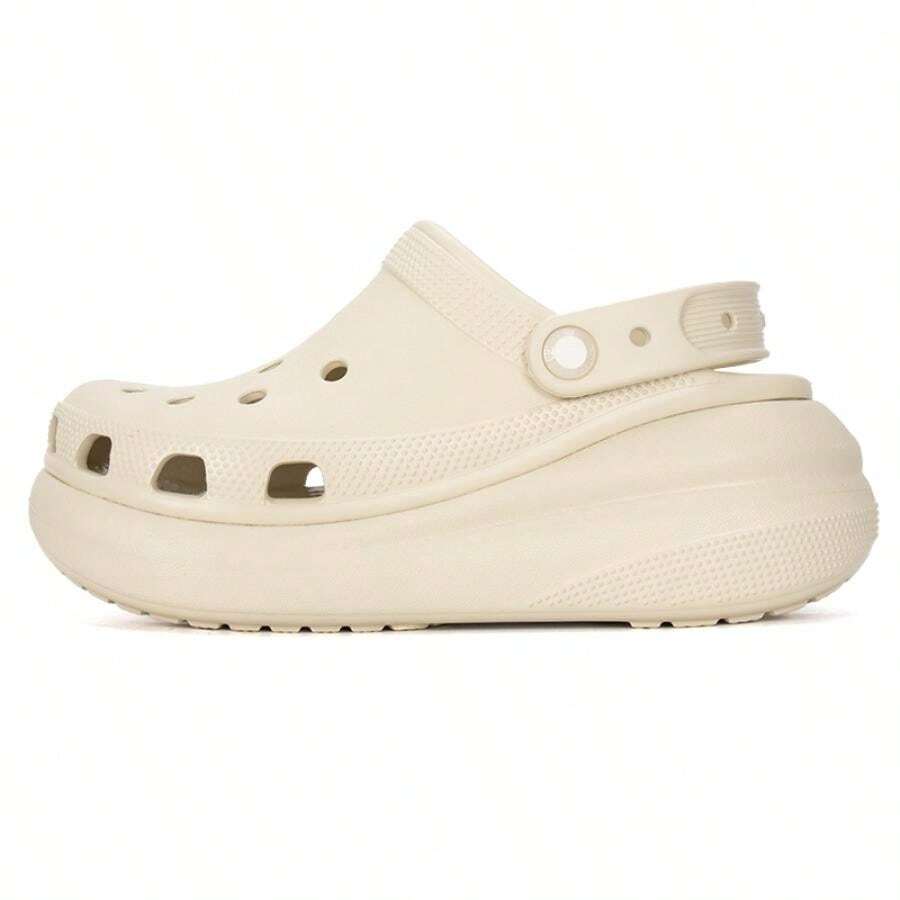 Crocs 5.2厘米鞋跟经典泡泡脚凉鞋,舒适轻便灵活休闲鞋,夏季休闲穿着,运动,日常通勤,休闲鞋,款式编号:207521-2Y2 - 骨白色 - 查看 1