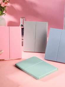 1个/三面折叠化妆镜 - 超薄便携方形镜，非常适合居家、旅行和宿舍使用。多种款式可选，是送给女性、学生和女朋友的完美礼物。适合情人节、生日等场合，也可用于化妆、房间装饰、梳妆台、旅行、卧室等。这是一款价格实惠的化妆配件、镜子、梳妆镜、迷你镜和便携式化妆镜。 - 彩色 - 查看 2