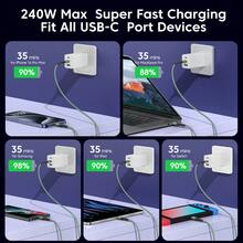 240W USB-C 轉 USB-C 快充線，5A PD USB Type-C 快充線，相容 16/15/15 Pro/15 Pro Max/Pro/Air，Pro/Mini/6，S23/S22，Z-Flip/Pixel (綠色)，17/16/16 Pro Max/15/15 Plus/15 Pro/15 Pro Max，手機，Type-C 鋁合金材質 - 墨綠色 - 查看 6