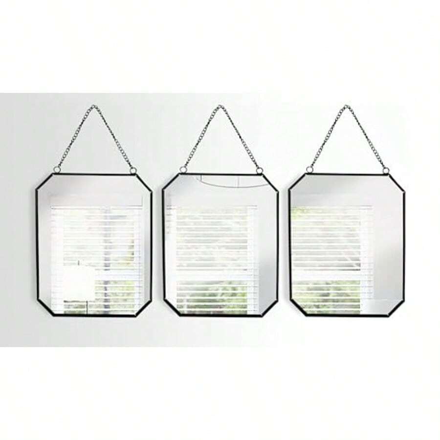 Assorted Trio Of 3 Wall Mirrors 3 Rectangularflp - As Pic - View 1