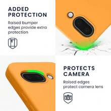 Carcasa Compatible con  Pixel 9a Funda - Case TPU y Silicona antigolpes - Apto Carga inalámbrica - Naranja afrutado,41808381 - Plateado - Ver 5