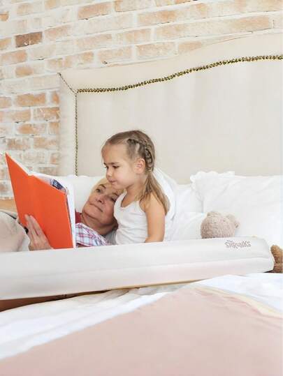 Inflatable Bed Rail Guard Suitable For Infants, Children, Adults And Elderly | Portable Bed Side Safety Rail For Infant Travel Or Home Use | Inflatable Bed Rail Guard Fits Twin, Full, Queen And King Size Beds