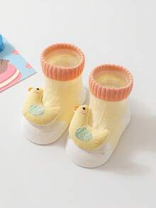 2双婴儿袜，薄款春夏防滑透气网眼短袜，可爱图案设计 - 彩色 - 查看 8