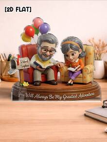 Catygift Tượng đôi khắc theo yêu cầu, quà tặng kỷ niệm ngày cưới, ngày Valentine cá nhân hóa, tượng tùy chỉnh độc đáo với tên và hình dáng theo yêu cầu. - Như được hiển thị - Xem 11