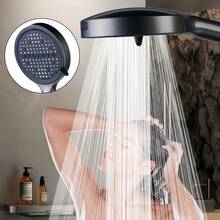 8 Spray Modes High Pressure Handheld Shower Head Set, Matte Black Detachable Shower Head, Equipped With 59 Inch Stainless Steel Hose And Adjustable Wall Mount Bracket, Anti-Clogging Nozzles, Suitable For Bathroom, RV And Pet Bathing - Shower Head - View 5