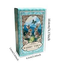 Bộ bài Tarot Thỏ Đáng Yêu: Bộ bài linh hồn động vật chữa lành dành cho người mới bắt đầu, công cụ bói toán độc đáo, bộ bài tiên tri dự đoán vận mệnh cho thiền định và hành trình tâm linh, trò chơi bài, 78 lá bài, thích hợp cho trò chơi tiệc tùng, phù hợp cho người từ 14 tuổi trở lên. - Nhiều màu - Xem 2